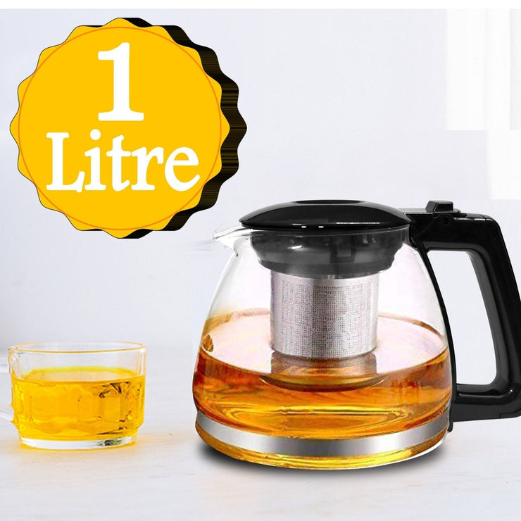 2391 Glass Kettle/Teapot with Stainless Steel Infuser & Lid - Your Brand