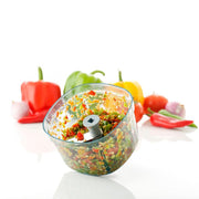 2350 Square Shape Manual Handy and Compact Vegetable Chopper/Blender (600Ml) - Your Brand