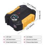 1618 Portable Electric Car Air Compressor Pump for Car and Bike Tyre - Your Brand