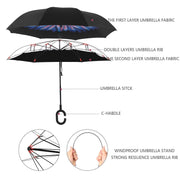 0233 Travel Windproof Umbrella (Reverse Umbrella) - Your Brand