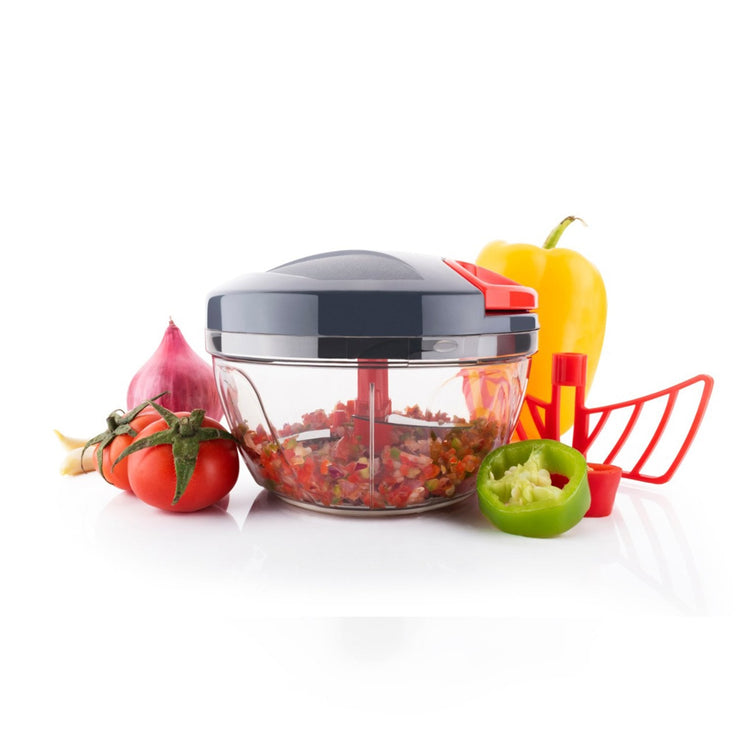 1178 Manual Compact & Powerful Hand Held Vegetable Food Chopper (450Ml) - Your Brand