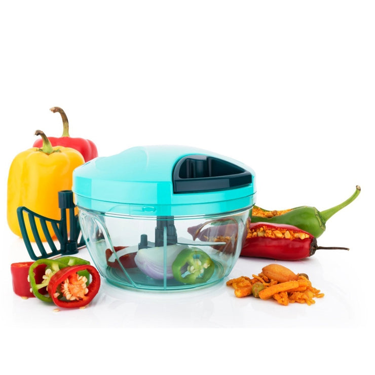 1178 Manual Compact & Powerful Hand Held Vegetable Food Chopper (450Ml) - Your Brand