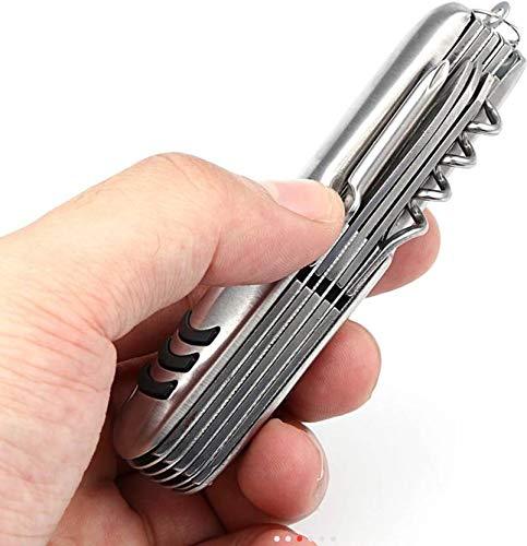 0500 Multi functional Stainless Steel Folding Pocket Knife (11 in 1 screwdriver) - Your Brand