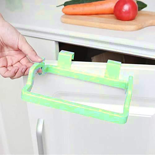 1168 Kitchen Plastic Garbage Bag Rack Holder ( Green Color ) - Your Brand