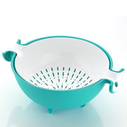 0728 Multifunctional Washing Fruits & Vegetables Basket Strainer and Detachable Drain Basket Bowl - Your Brand