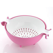 0728 Multifunctional Washing Fruits & Vegetables Basket Strainer and Detachable Drain Basket Bowl - Your Brand