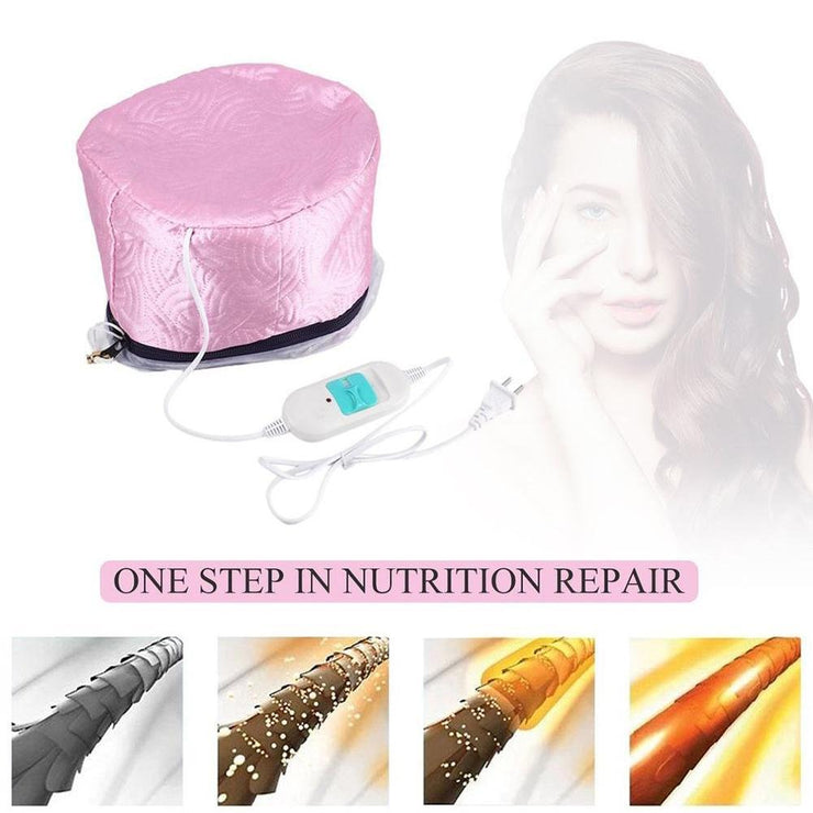 0352 Thermal Head Spa Cap Treatment with Beauty Steamer Nourishing Heating Cap - Your Brand