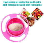 0617 Portable Feeding Toddler 360 Degree Rotating Dish - Your Brand