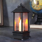 Decorative Lanterns Hanging Lantern with Flashing Led Pillar Candles Battery Operated(Pack Of 3)