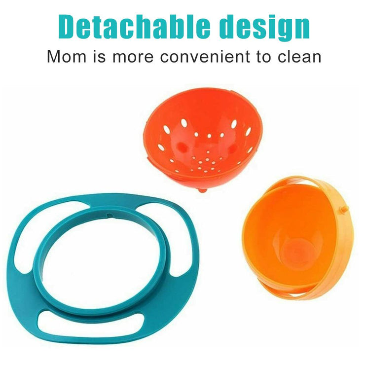 0617 Portable Feeding Toddler 360 Degree Rotating Dish - Your Brand