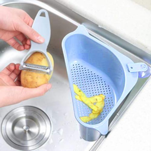 2119 Triangular Multi Functional Drainer Shelf Sink Storage Holder - Your Brand