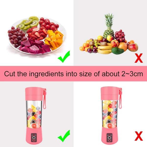 0133 Portable USB Electric Juicer - 6 Blades (Protein Shaker) - Your Brand