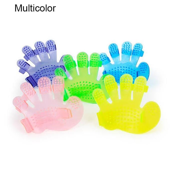 0172 Rubber Pet Cleaning Massaging Grooming Glove Brush - Your Brand