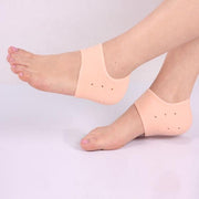 1475 Anti Crack Silicone Half Gel Heel And Foot Protector Moisturizing Socks - Your Brand