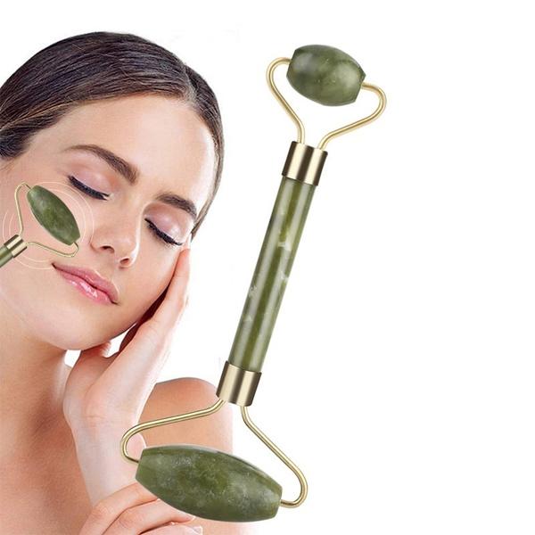 1387 Smooth Facial Roller & Massager Natural Massage Jade Stone - Your Brand