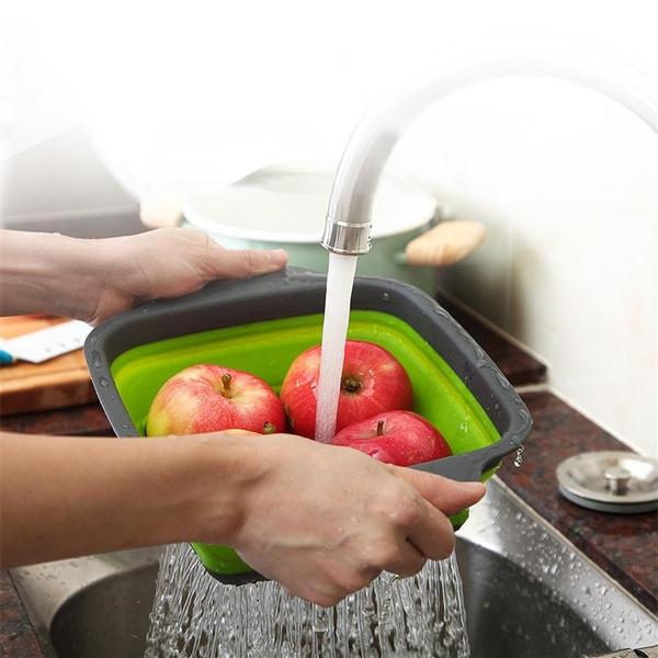 2380 Plastic Folding Basket/Strainer for Kitchen - Your Brand