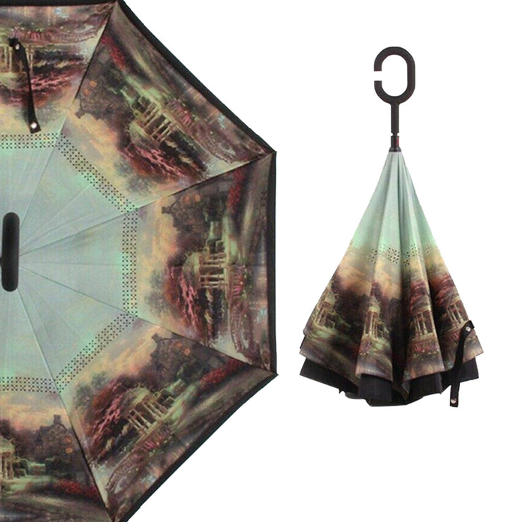 0233 Travel Windproof Umbrella (Reverse Umbrella) - Your Brand