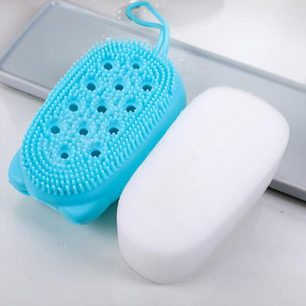 1448 Silicone Bubble Bath SPA Super Soft Body Scrubbing Brush - Your Brand