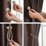 1441 Hexagonal Magnetic Braided Rope Drapery Window Curtains Loop Binding Ties Buckle (Pack of 2) - Your Brand