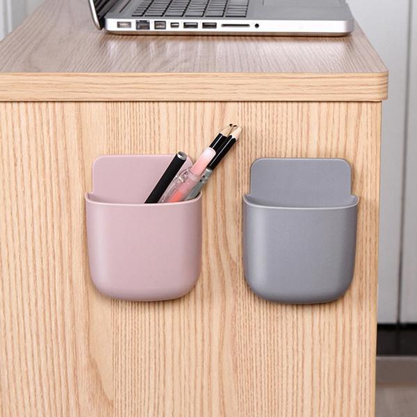 1487 Wall Mounted Storage Case with Mobile Phone Charging Holder - Your Brand