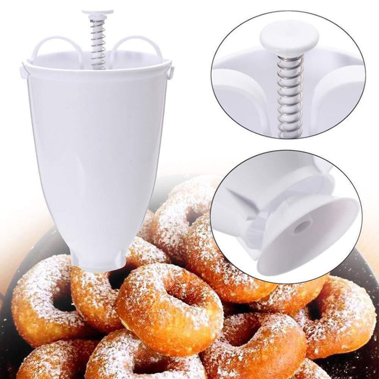 0646 Mini Donut Maker Dispenser - Plastic Vada/Meduwada Maker - Your Brand