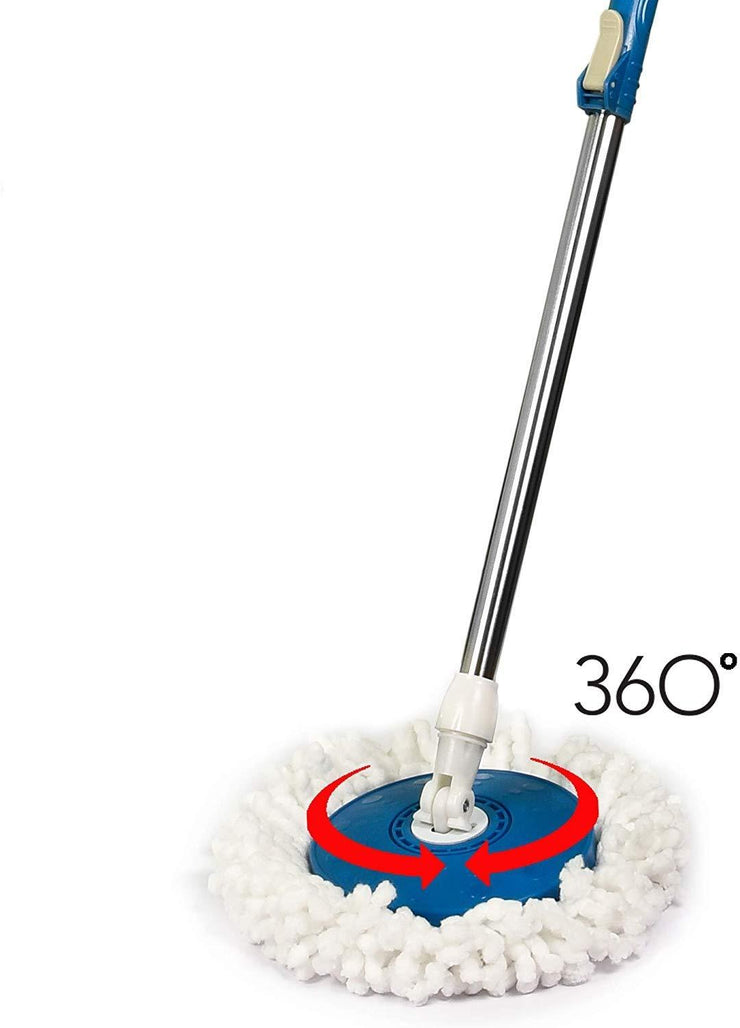 0842 Home Cleaning - Stainless Steel 360 Degree Rotating Pole Microfiber Mop Rod Stick - Your Brand