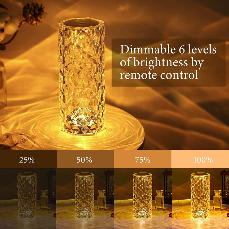 16 in 1 Crystal Lamp (16 colors, touch with remote control)