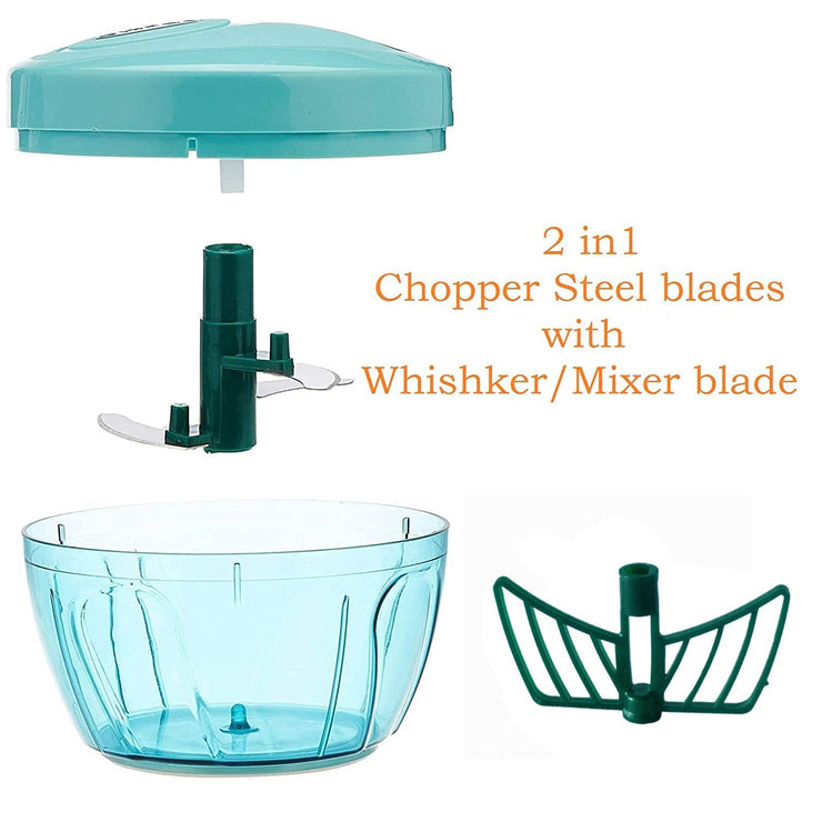 1178 Manual Compact & Powerful Hand Held Vegetable Food Chopper (450Ml) - Your Brand