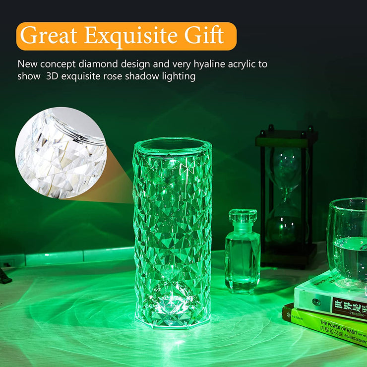 16 in 1 Crystal Lamp (16 colors, touch with remote control)