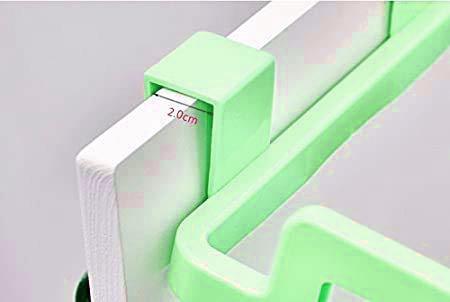 1168 Kitchen Plastic Garbage Bag Rack Holder ( Green Color ) - Your Brand