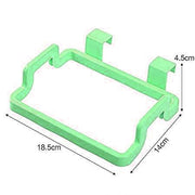 1168 Kitchen Plastic Garbage Bag Rack Holder ( Green Color ) - Your Brand