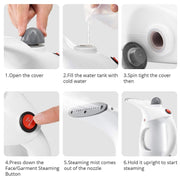 1261 Facial Handheld Portable Steamer for Face - Your Brand