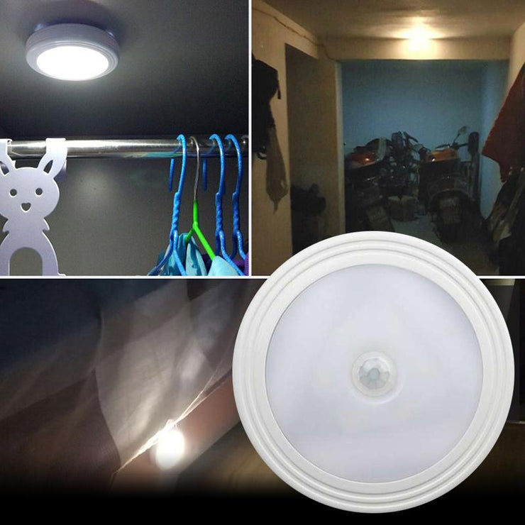 1656 Round Shape 6 LED Motion Sensor Induction Led Light - Your Brand