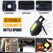 Magic Rechargeable 8 in 1 Keychain Light