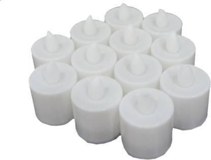 1222  Festival Decorative - LED Tealight Candles (White, 24 Pcs) - Your Brand